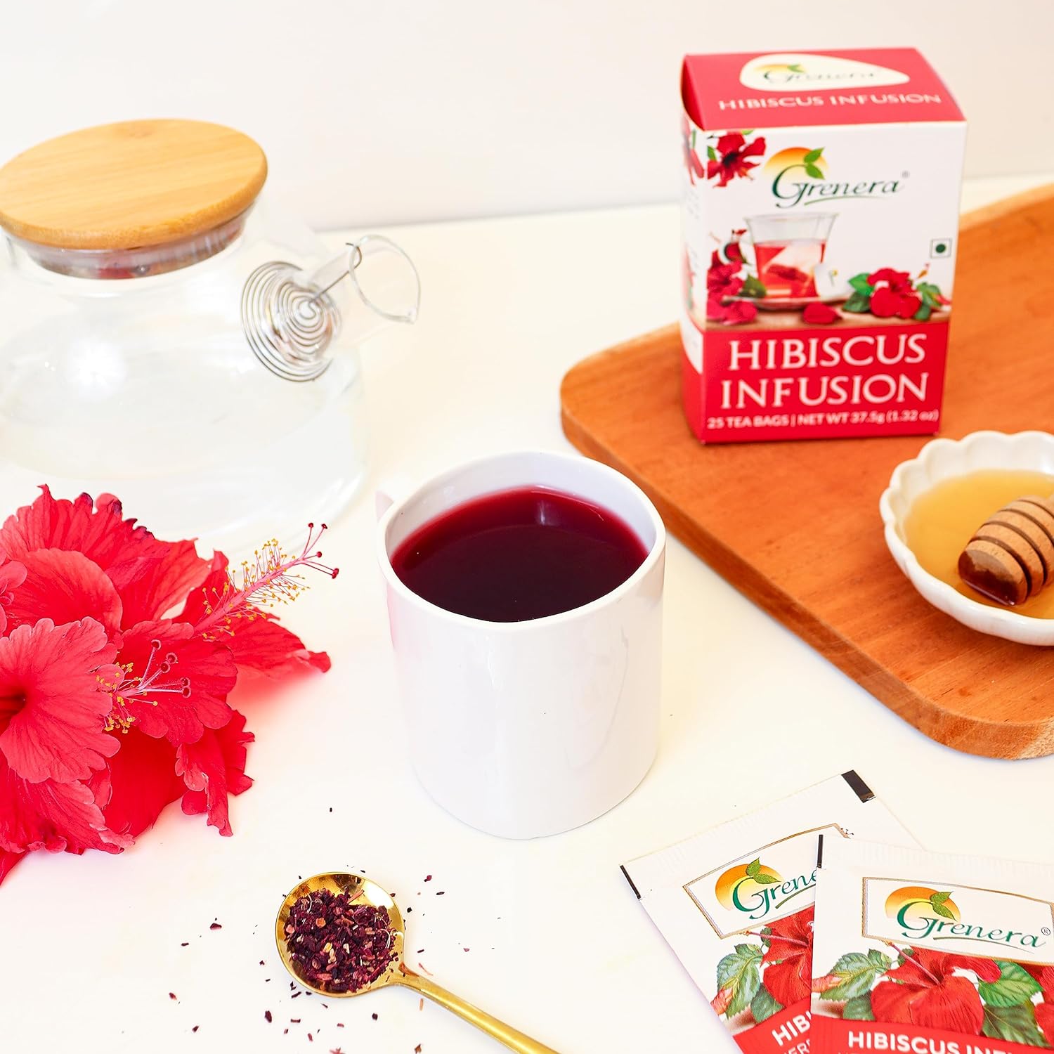 Grenera Hibiscus Tea - 25 Dips (Pack of 2)